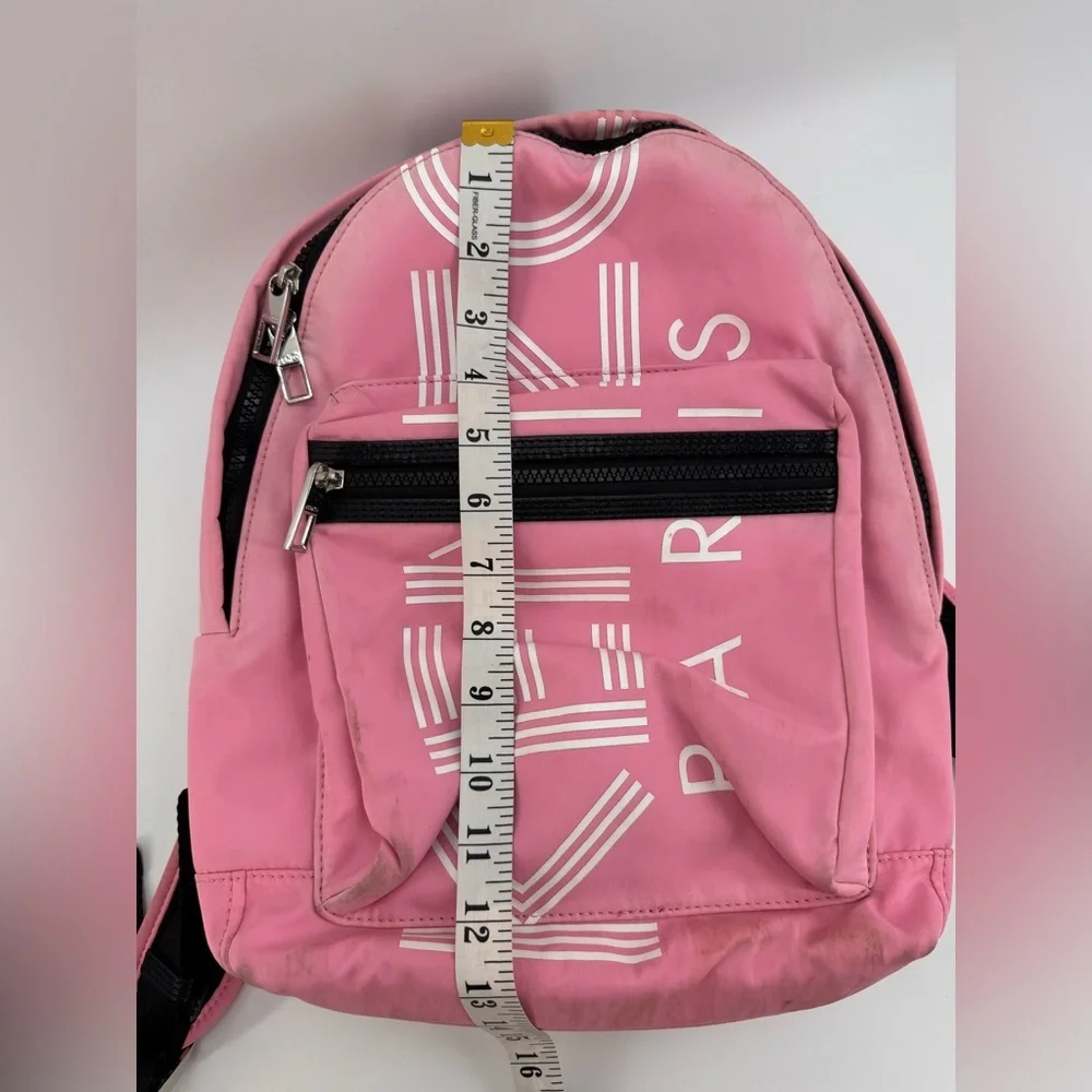 Kenzo Paris Logo Pink Backpack - Picture 9 of 12